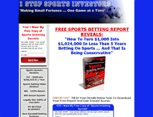 Tablet Screenshot of 1stopsportsinvestors.com